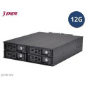 Jou Jye Backplane SATA3 SAS3 4x 2,5"HDD do 5,25" RoHS, 2x fan, 1x minisasHD (SFF-8643), SATA power