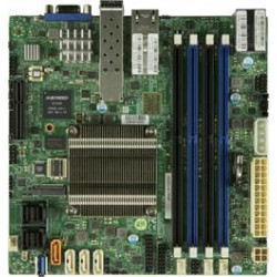 SUPERMICRO mini-ITX MB Atom C3958 (16-core), 4x DDR4 ECC DIMM, 12x SATA, 1x PCI-E 3.0 x4, 2+2x 10Gb (RJ45,SFP+), IPMI