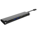 PremiumCord Převodník USB 3.1 typ -C na 4K HDMI+1080p VGA+SD Card+2xUSB3.0 (5-in-1)