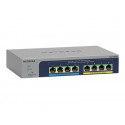 NETGEAR Plus MS108EUP - Přepínač - řízený - 4 x 100 1000 2.5G (PoE++) + 4 x 100 1000 2.5G (PoE+) - desktop, pro připevnění na zeď - PoE++ (230 W)
