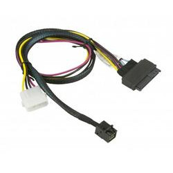 Supermicro 55cm MiniSAS HD SFF-8643 to U.2 PCIE SFF-8639 with Power Cable