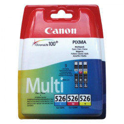 Canon originální ink CLI526 CMY, cyan magenta yellow, 340str., 4541B009, 4541B006, Canon P