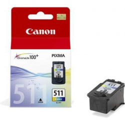 Canon originální ink CL511, color, 245str., 9ml, 2972B010, 2972B004, blistr s ochranou, Ca