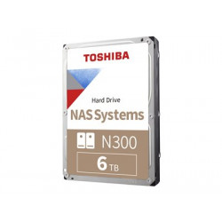Toshiba N300 NAS - Pevný disk - 6 TB - interní - 3.5" - SATA 6Gb s - 7200 ot min. - vyrovnávací paměť: 256 MB