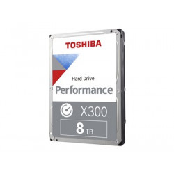 Toshiba X300 Performance - Pevný disk - 8 TB - interní - 3.5" - SATA 6Gb s - 7200 ot min. - vyrovnávací paměť: 256 MB
