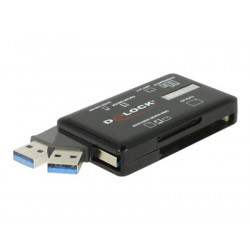 Delock - Čtečka karet (víceformátový) - USB 3.2 Gen 1