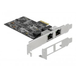 Delock - Síťový adaptér - PCIe 2.1 x2 nízký profil - 2.5GBase-T x 2