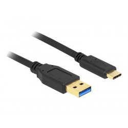 Delock - USB kabel - USB-C (M) do USB typ A (M) - USB 3.2 Gen 1 - 3 m - černá