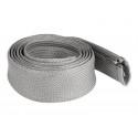 Delock - Pletené zapouzdření - průměr 50 mm se zapínáním na zip - 2 m - šedá