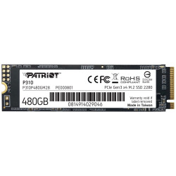 PATRIOT P310 480GB SSD Interní M.2 PCIe Gen3 x4 NVMe 1.3 2280
