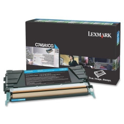 Tonerová cartridge Lexmark C746DN, C746DTN, C746N, C748DE, C748DTE, C748E, cyan, C746A1CG,