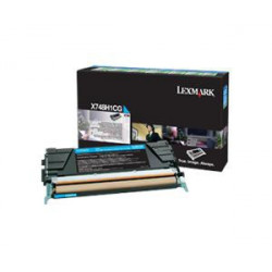 Tonerová cartridge Lexmark X748DE, X748DTE, cyan, X748H1CG, 10000s, return, high capacity,