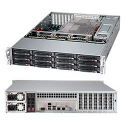 SUPERMICRO 2U chassis 12x 3,5" HS SAS SATA NVMe + volitelný 2x 2,5", 2x800W (80PLUS tit.)