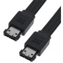 PremiumCord Kabel eSATA-eSATA 1,5m, stíněný, černý
