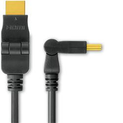 PremiumCord Kabel HDMI A - HDMI A M M 2m, otočné zlacené konektory