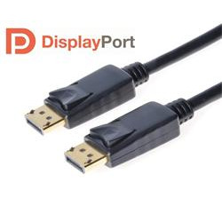 PremiumCord DisplayPort 1.2 přípojný kabel M M, zlacené konektory, 2m