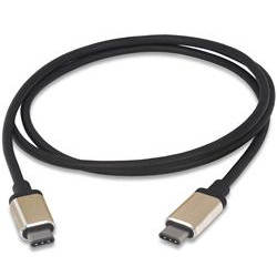 PremiumCord Kabel USB 3.1 konektor C male - USB 3.1 C male, 0,5m hliníkové konektory
