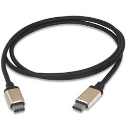 PremiumCord Kabel USB 3.1 konektor C male - USB 3.1 C male, 1m hliníkové konektory