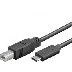 PremiumCord Kabel USB 3.1 konektor C male - USB 2.0 konektor B male, 1m
