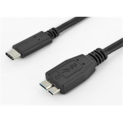 PremiumCord Kabel USB 3.1 konektor C male - USB 3.0 konektor Micro-B male, 0,6m