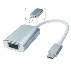 PremiumCord Převodník USB3.1 na VGA, hliníkové pouzdro, rozlišení FULL HD 1080p