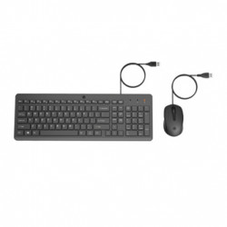 HP 150, Set klávesnice a myš US, 2.4 [GHz], drátová (USB), černá