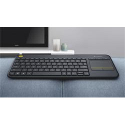 Logitech Wireless Touch Keyboard K400 Plus - EMEA - Czech layout - Black