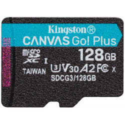 KINGSTON Canvas Go Plus 128GB microSDXC UHS-I V30 U3 CL10 bez adaptéru