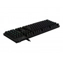 Logitech Gaming G512 - Klávesnice - podsvícení - USB - portugalská - klávesový spínač: GX Brown Tactile - uhlík