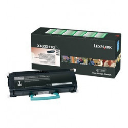 Tonerová cartridge Lexmark X463, black, X463X11G, 15000s, return, O
