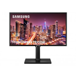 Samsung F24T400FHR - T40F Series - LED monitor - 24" - 1920 x 1080 Full HD (1080p) @ 60 Hz - IPS - 250 cd m2 - 1000:1 - 4 ms - HDMI, VGA - černá