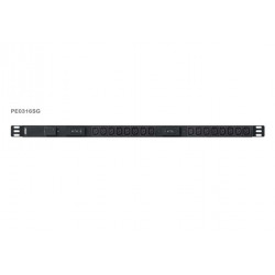Aten PE0316S 0U Basic PDU s přepěťovou ochranou 32A přívodní kabel 1,6m IEC60309 Výstup 16x C13