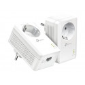 TP-Link TL-PA7017P KIT V4 Starter Kit - Sada napájecího adaptéru - GigE, HomePlug AV (HPAV), HomePlug AV (HPAV) 2.0, IEEE 1901 - zapojitelný do zdi