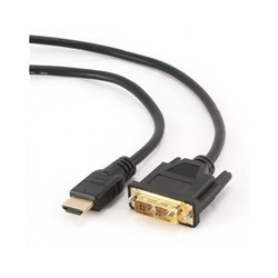 GEMBIRD Kabel CABLEXPERT HDMI-DVI 0,5m, 1.3, M M stíněný, zlacené kontakty
