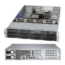 SUPERMICRO 2U chassis 8x 3,5" HS SAS SATA, 2x800W (80PLUS Titanium), WIO