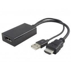 PremiumCord adaptér HDMI to DisplayPort Male Female s napájením z USB