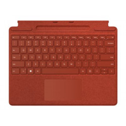 Microsoft Surface Pro Signature Keyboard - Klávesnice - s touchpad, akcelerometr, zásobník pro nabíjení a skladování Surface Slim Pen 2 - QWERTY - Mezinárodní angličtina - poppy red - komerční - pro Surface Pro 8