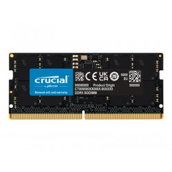 Crucial - DDR5 - modul - 16 GB - SO-DIMM 262 pinů - 4800 MHz PC5-38400 - CL40 - 1.1 V - bez vyrovnávací paměti - bez ECC