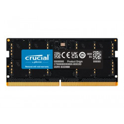 Crucial - DDR5 - modul - 32 GB - SO-DIMM 262 pinů - 4800 MHz PC5-38400 - CL40 - 1.1 V - bez vyrovnávací paměti - bez ECC