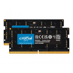 Crucial - DDR5 - sada - 64 GB: 2 x 32 GB - SO-DIMM 262 pinů - 4800 MHz PC5-38400 - CL40 - 1.1 V - bez vyrovnávací paměti - bez ECC