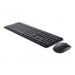 Dell Wireless Keyboard and Mouse KM3322W - Klávesnice a sada myši - bezdrátový - 2.4 GHz - QWERTY - britská - černá