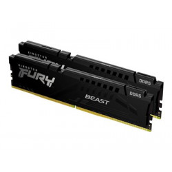 Kingston FURY Beast - DDR5 - sada - 16 GB: 2 x 8 GB - DIMM 288-pin - 5600 MHz PC5-44800 - CL40 - 1.25 V - bez vyrovnávací paměti - on-die ECC