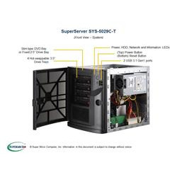 SUPERMICRO microtower server LGA1151(8 9g), C242, 2x DDR4, 4x 3.5" HS SATA3, M.2, 250W (80+ Bronze)