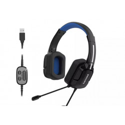 Philips TAGH401BL USB Wired DIRAC 3D Spatial Sound Gaming Headset - Herní sluchátka