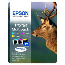 Inkoustová cartridge Epson Stylus Office BX320FW, C13T13064010, CMY, T1306, 30,3 ml, DURAB