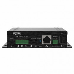 Fanvil PA3 SIP paging brána, 2xSIP, reproduktor rozhr, audio in out, USB