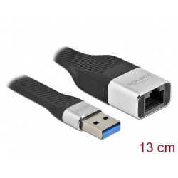 Delock FPC plochý stuhový kabel, USB Typ-A na Gigabit LAN 10 100 1000 Mbps, 13 cm