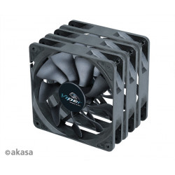 ventilátor Akasa - 12 cm VIPER S-flow 3ks B