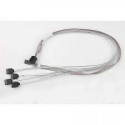 SUPERMICRO Cross-over Mini SAS HD (SFF-8643) to 4 SATA w SB, S. 55cm. 30AWG