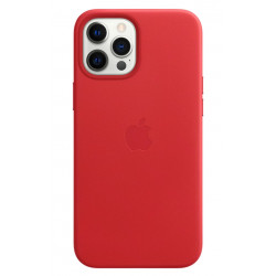 Apple iPhone 12 Pro Max Leather Case with MagSafe - (PRODUCT)RED